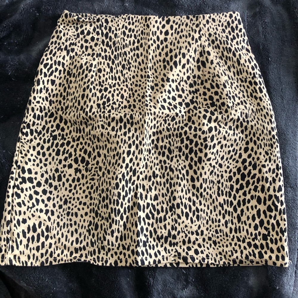 Cheetah print miniskirt